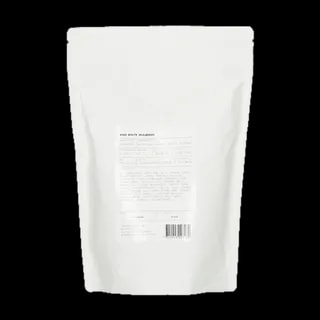 Widok tyłu opakowania herbaty White Mulberry 250g, prezentujący szczegóły produktu, w tym skład, pochodzenie i kod kreskowy.