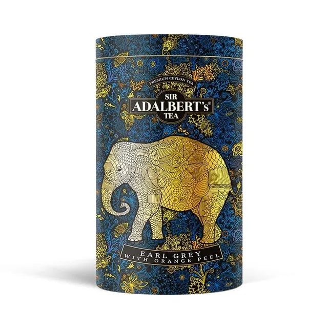 ADALBERT'S EARL GREY WITH ORANGE PEEL LIŚCIASTA 110G PUSZKA