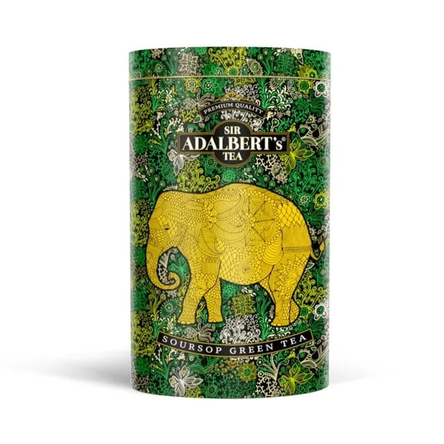 ADALBERT'S SOURSOP GREEN TEA LIŚCIASTA 110G PUSZKA