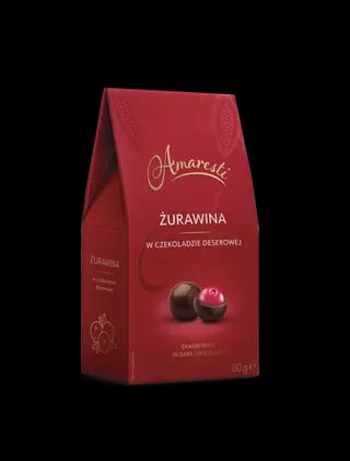 Eurohansa - Amaresti Żurawina w Czekoladzie Deserowej - 80g