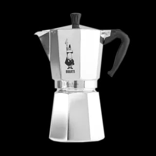 Bialetti kawiarka Moka Express 12 filiżanek, klasyczna aluminiowa kawiarka o pojemności 12 tz, idealna do przygotowywania tradycyjnej włoskiej kawy espresso w domu.