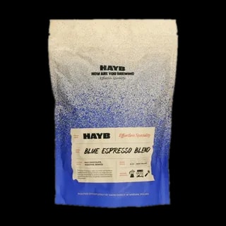 HAYB Blue Espresso Blend - 250 g kawy ziarnistej w niebieskim opakowaniu