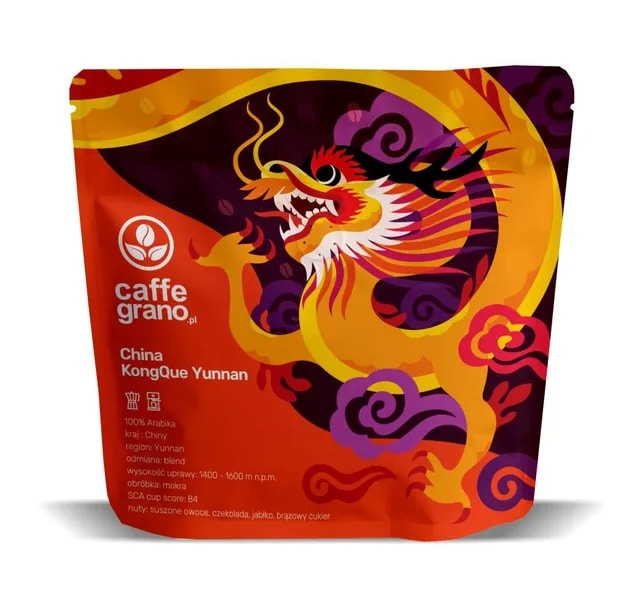 Caffe Grano Chiny KongQue Yunnan Washed Espresso 250g
