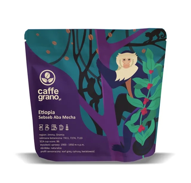 Caffe Grano Etiopia Sebseb Aba Mecha Natural Filter 250g