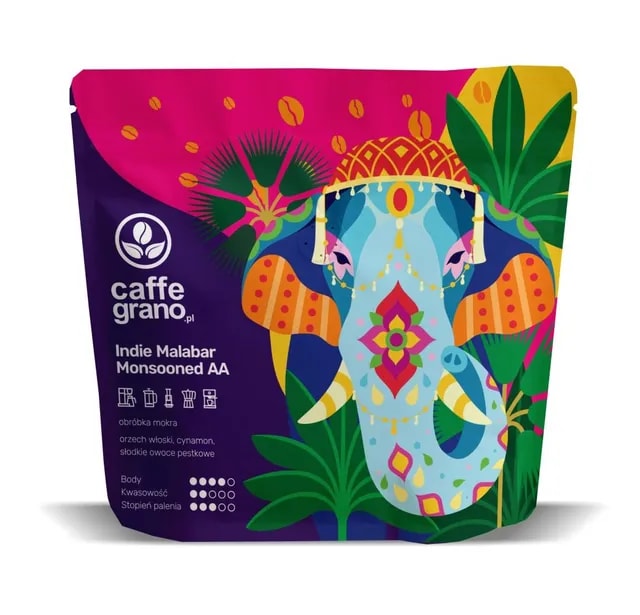 Caffe Grano India Malabar Monsooned AA Washed Espresso 250g