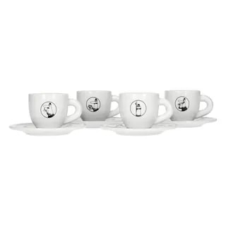 Bialetti Carousel Zestaw 4 filiżanek z podstawką