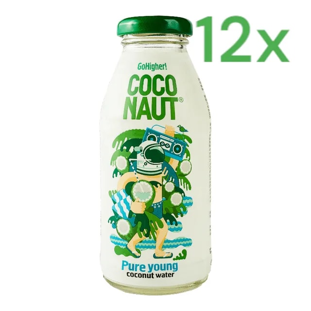Coconaut Woda Kokosowa z Młodego Kokosa Zestaw 12 x butelka 250 ml