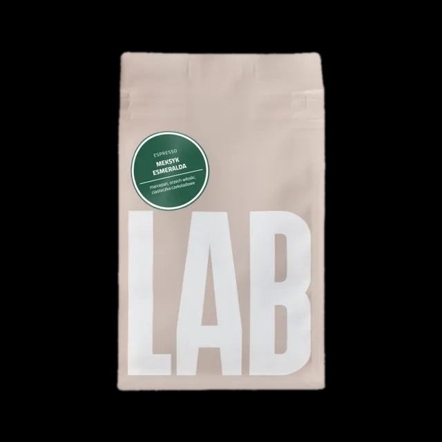 Opakowanie kawy ziarnistej Coffeelab Meksyk Esmeralda, 250g, o nutach marcepanu, orzecha włoskiego i ciasteczek czekoladowych