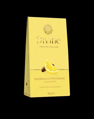 Eurohansa - DIVINE Premium Pralines Skórka Cytrynowa w Czekoladzie - 50g