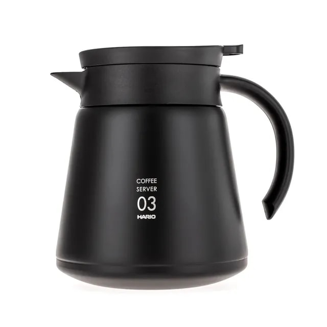 Hario Insulated Stainless Steel Server V60-03 Czarny - 800ml
