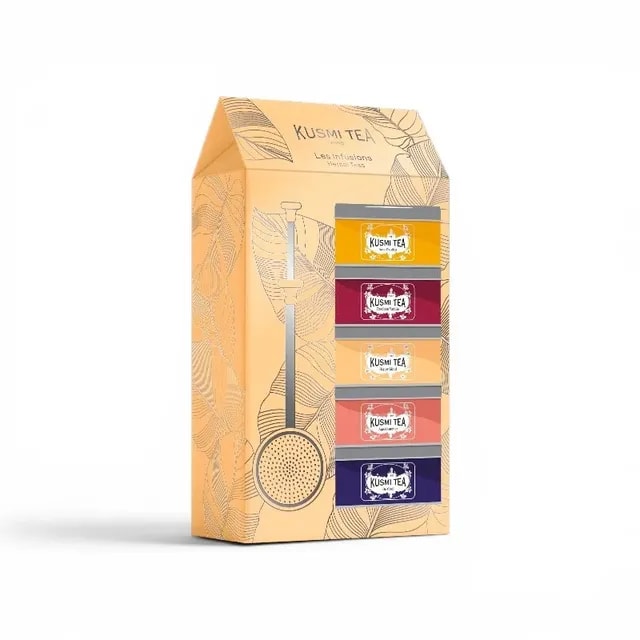 Kusmi Tea Zestaw Prezentowy Infuzji Miniatures z Zaparzaczem 5 x 20 g