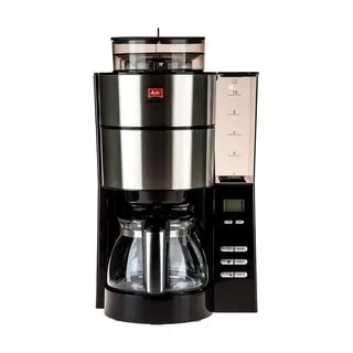 Melitta AromaFresh Czarny - Ekspres przelewowy z wbudowanym młynkiem