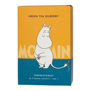 Teministeriet - Moomin Green Tea Bilberry - Herbata 20 piramidek