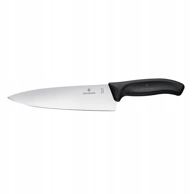 Nóż Victorinox Szefa Kuchni Czarny 6.8063.20B Ostrze Gładkie 20 cm