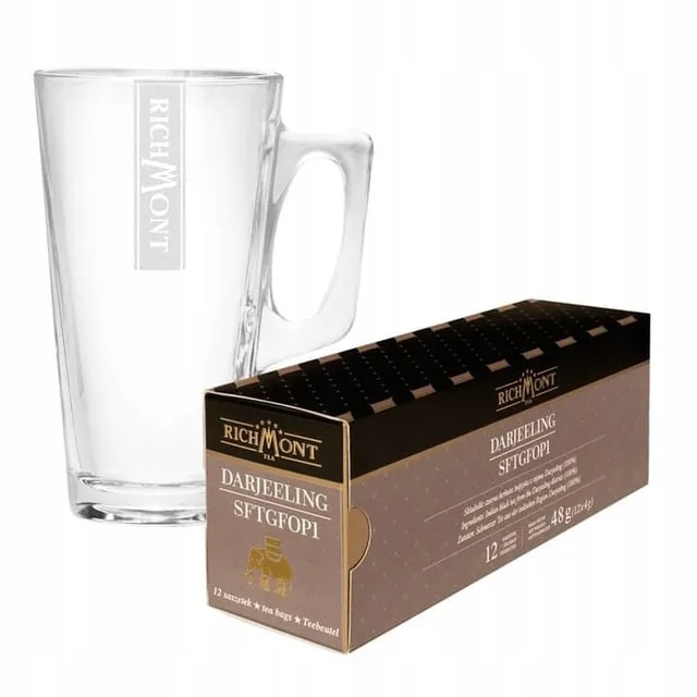 Richmont Darjeeling SFTGFOP1 12 Saszetek + Szklanka Hot Winter