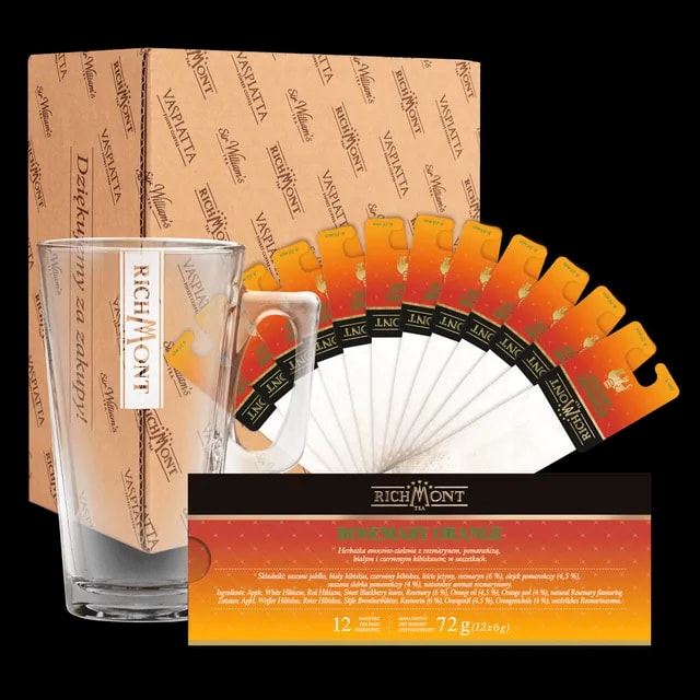 Richmont Rosemary Orange 12 Saszetek + Szklanka Hot Winter
