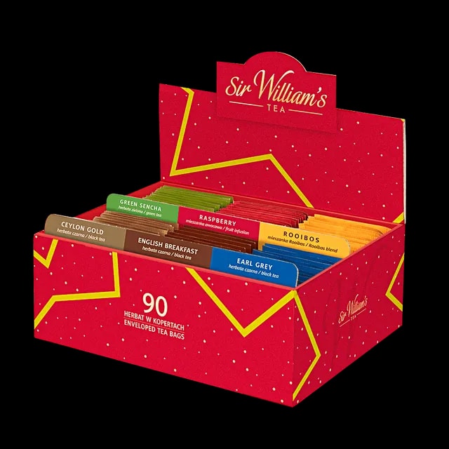 Tekturowy Prezenter 90 Herbat Sir William's Tea