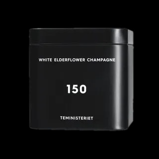 Czarna puszka herbaty Teministeriet White Elderflower Champagne, 150, Herbata Sypana, 15g.