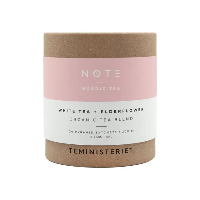 Teministeriet - NOTE White Tea Elderflower Organic - Herbata Biała 20 Torebek