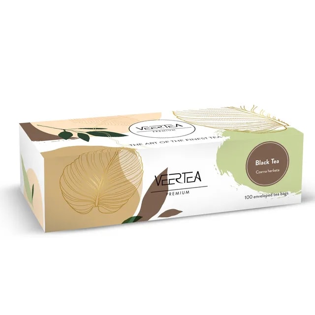 VEERTEA Luxurious Breakfast Black Tea - herbata czarna w saszetkach / kopertkach - 100 torebek