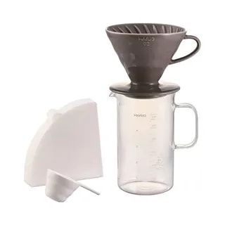 Hario - Craft Science Beaker Server & Dripper Set - Zestaw Dripper + Serwer + Miarka + Filtry