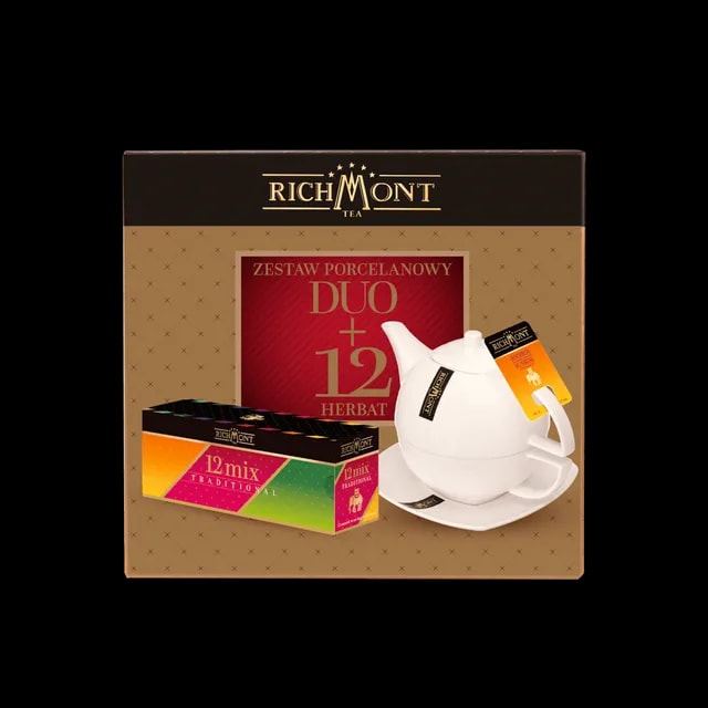 Zestaw Porcelanowy DUO + 12 Herbat Richmont
