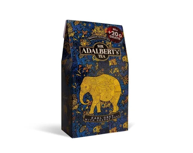 ADALBERT'S EARL GREY WITH ORANGE PEEL LIŚCIASTA 100 G