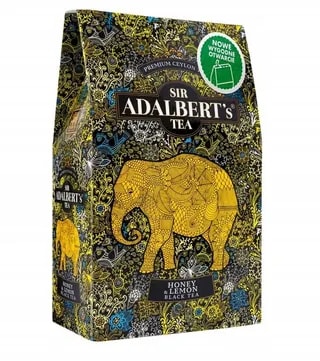 ADALBERT'S HONEY & LEMON BLACK TEA LIŚCIASTA 80G KARTONIK