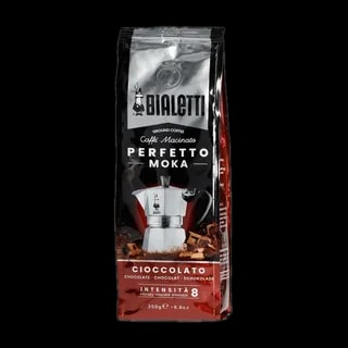 Opakowanie kawy Bialetti Perfetto Moka Cioccolato, 250 g, smak czekoladowy, mielona