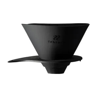 Hario - Zebrang V60-02 Flat Dripper - Składany drip silikonowy czarny