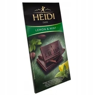 Czekolada Gorzka HEIDI DARK LEMON & MINT 80G