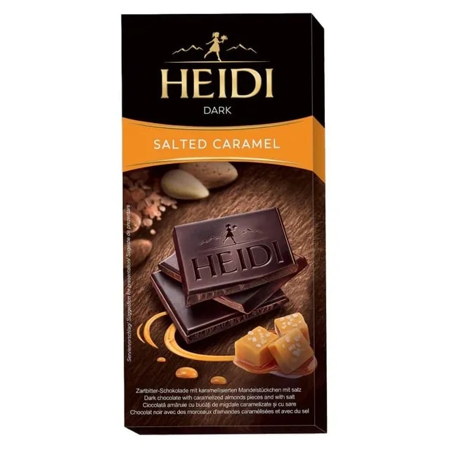 Czekolada Gorzka HEIDI DARK SALTED CARAMEL 80G
