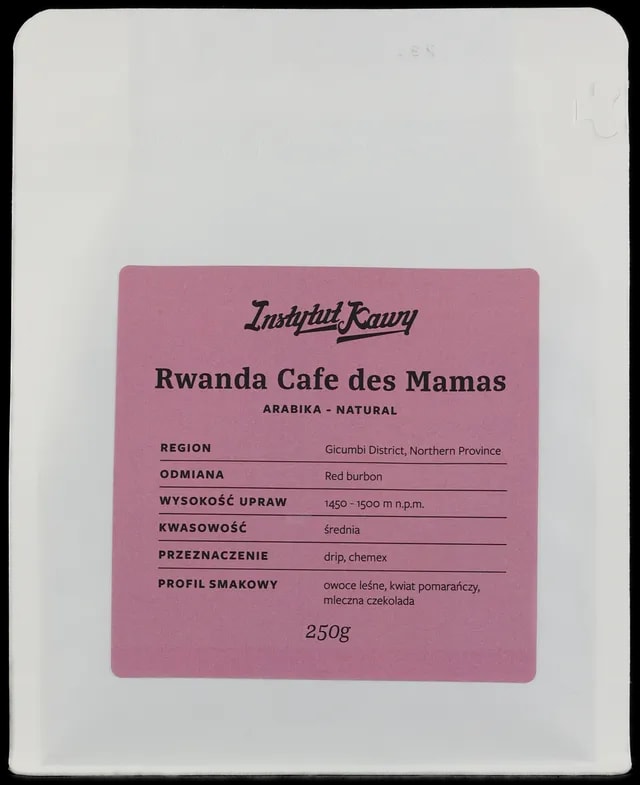 Instytut Kawy - RWANDA CAFE DES MAMAS Natural Filter 250g