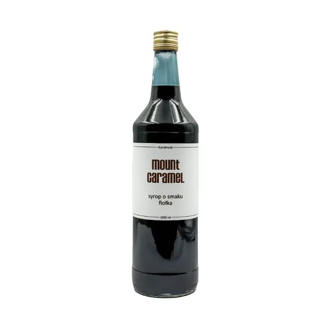 Flaszka syropu o smaku karmelu Mount Caramel, idealnego do kawy i herbaty. Doskonały dodatek, który wzbogaci smak ulubionych napojów, dostarczając wyjątkowych doznań smakowych.