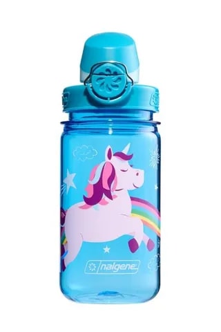 NALGENE Butelka Dla Dzieci OTF Kids Blue Unicorn Sustain 350 ml Niebieska